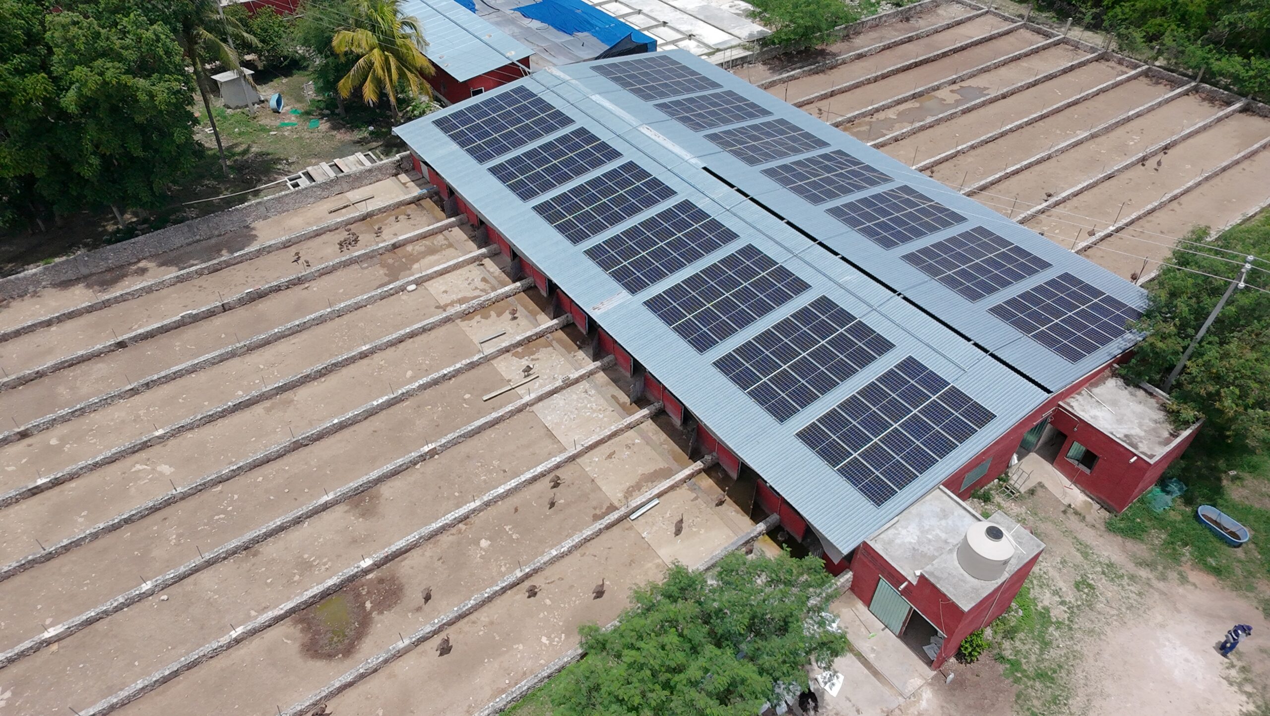 Rooftop solar array for SUNPOT pilot project.